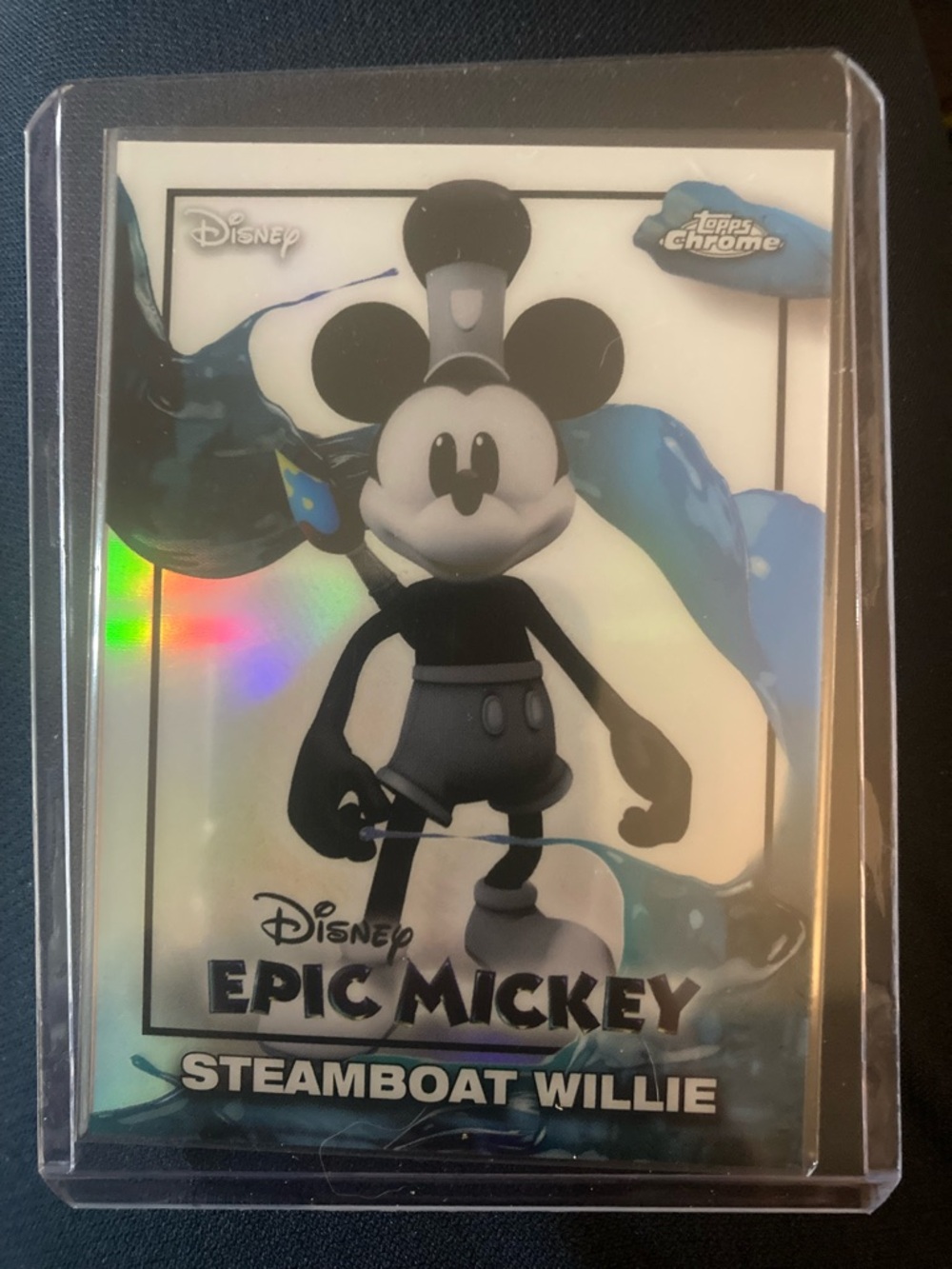 Disney Epic Mickey Steamboat Willie Holographic Trading Card